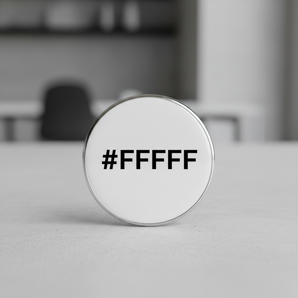 HashtagFFFFFF Pinback 2.25-inch