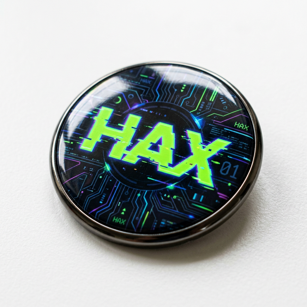 Hax Pin Button 2.25-inch