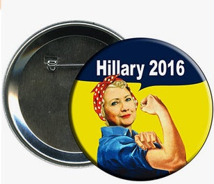 Bouton de campagne 2016 de Hillary Clinton, Rosie la riveteuse, 2,25 pouces