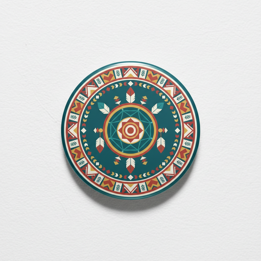 American Indian Design Pinback 2.25-inch