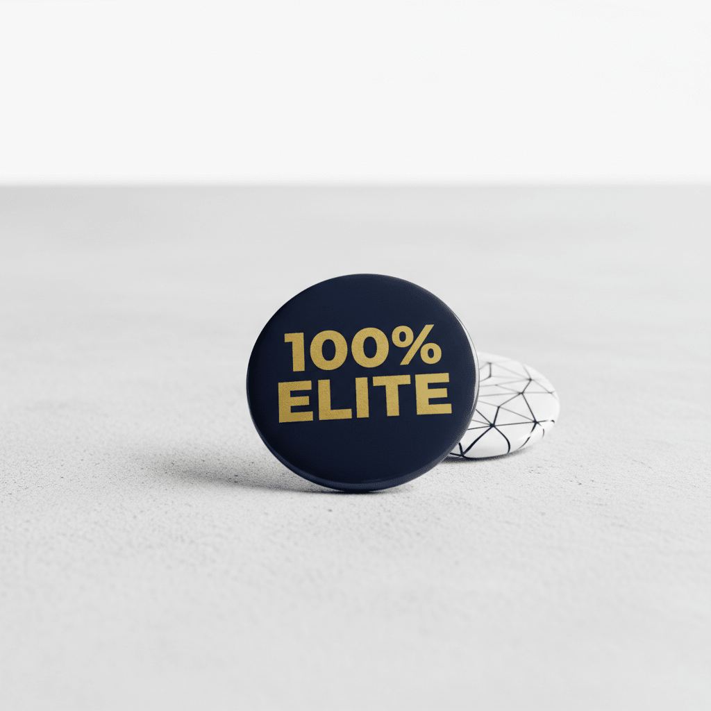 Hundred Percent Elite Pinback 2.25-inch - My Pinbacks