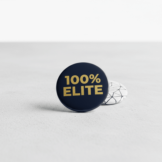 Hundred Percent Elite Pinback 2.25-inch - My Pinbacks