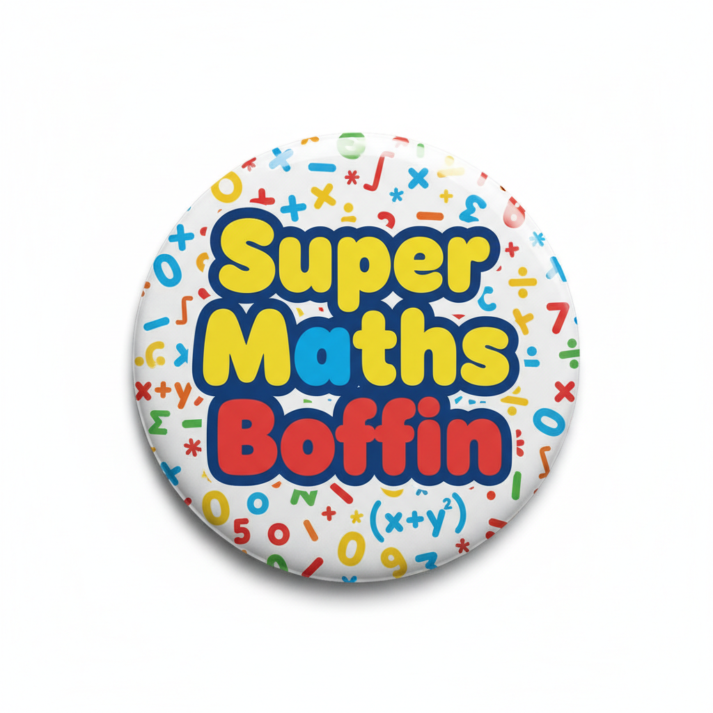 I am a Super Maths Boffin Pinback 2.25-inch