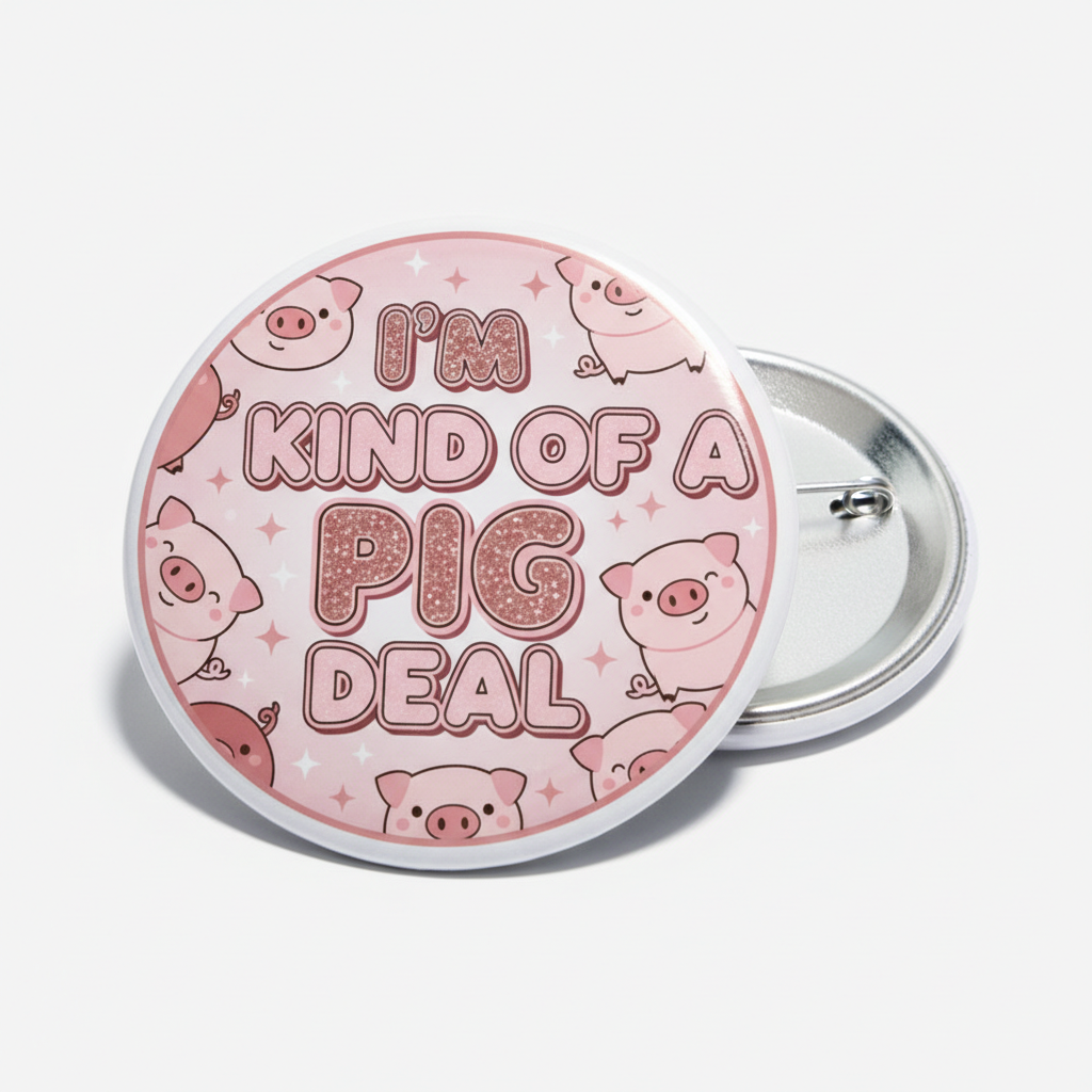 I am Kind of a Pig Deal Button Pinback 2.25-inch
