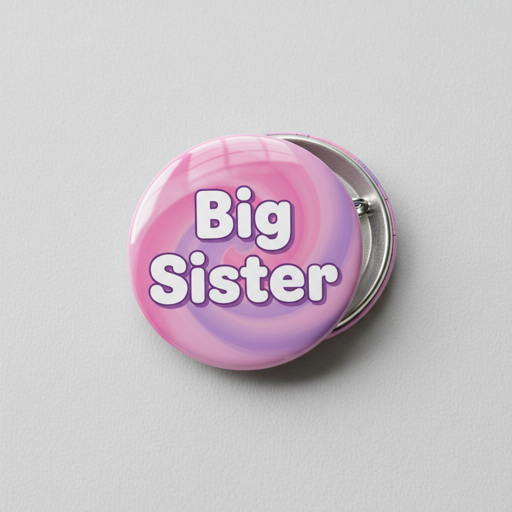 I am the Big Sister Pinback 2.25-inch