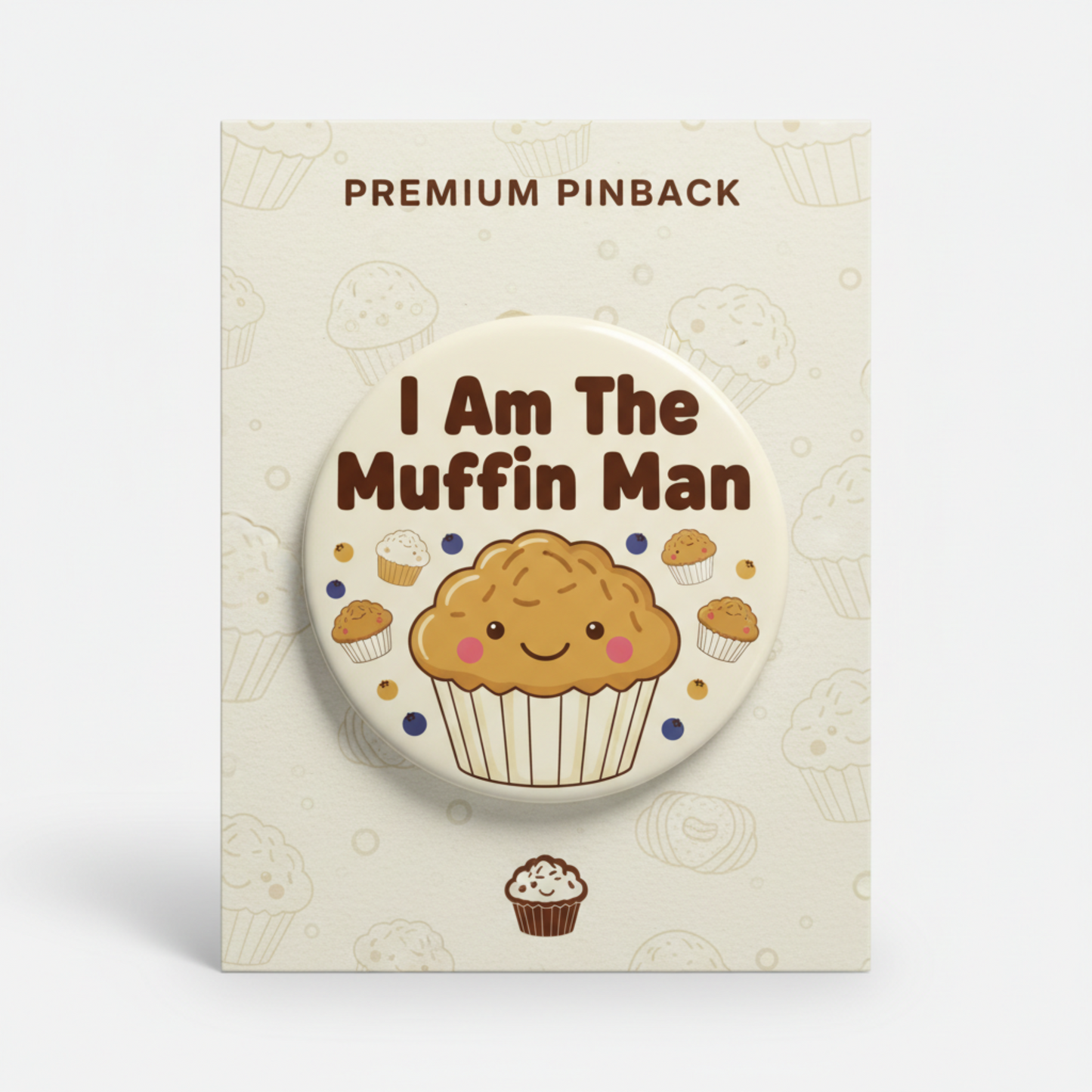I Am The Muffin Man Pinback 2.25-inch