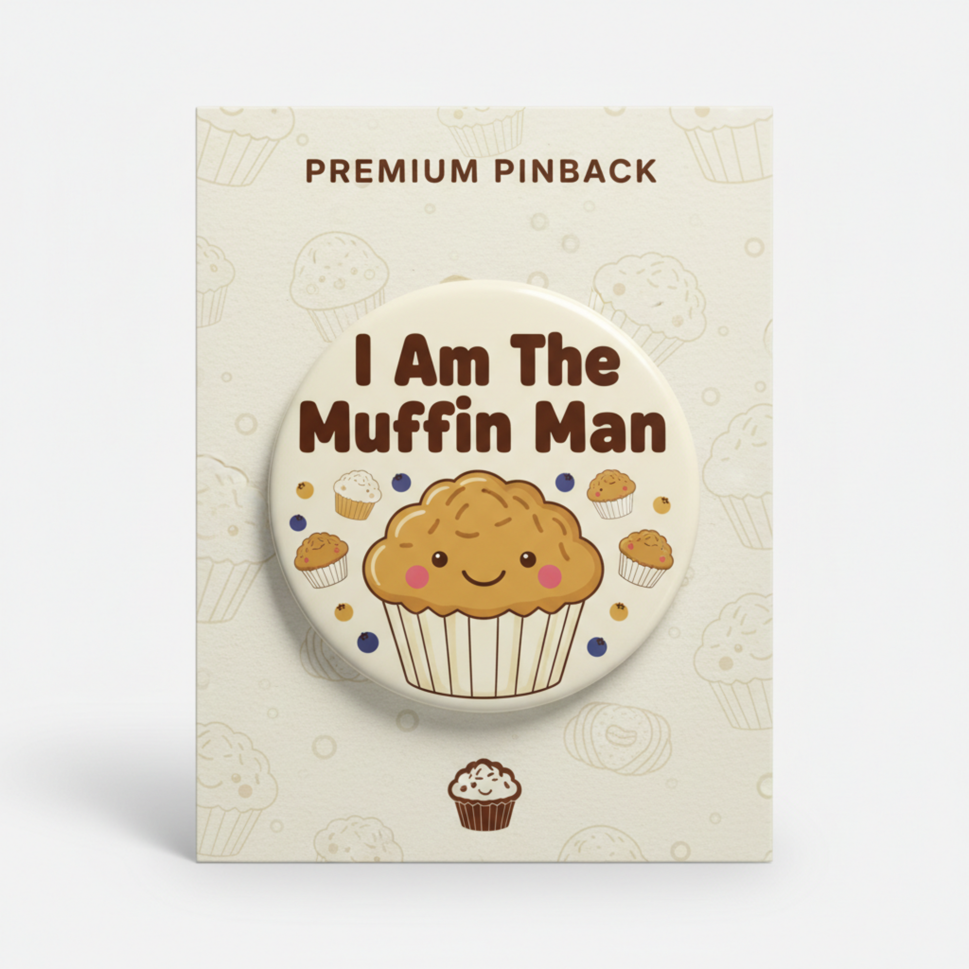 I Am The Muffin Man Pinback 2.25-inch