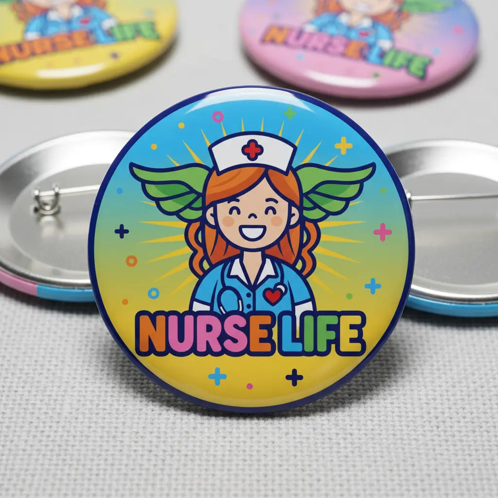 I am the Nurse Pinback 2.25-inch