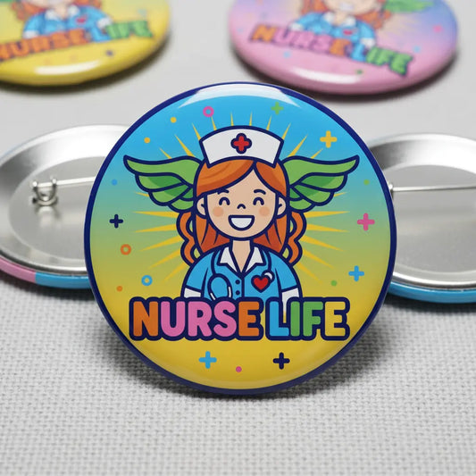I am the Nurse Pinback 2.25-inch