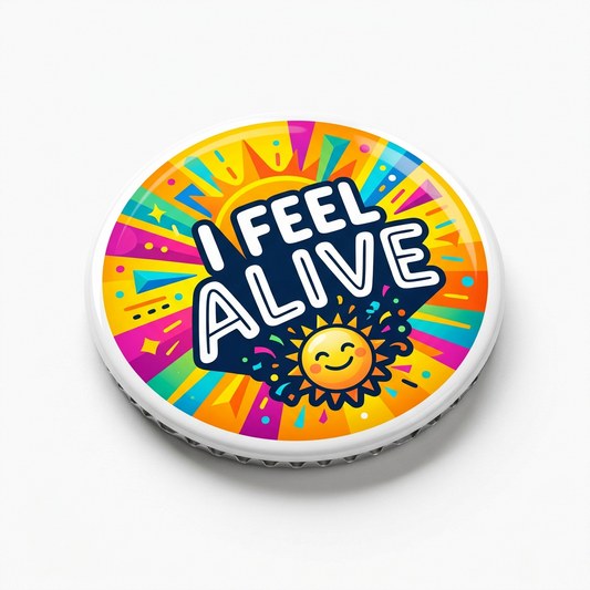 I Feel Alive Pinback 1.25-inch Pin