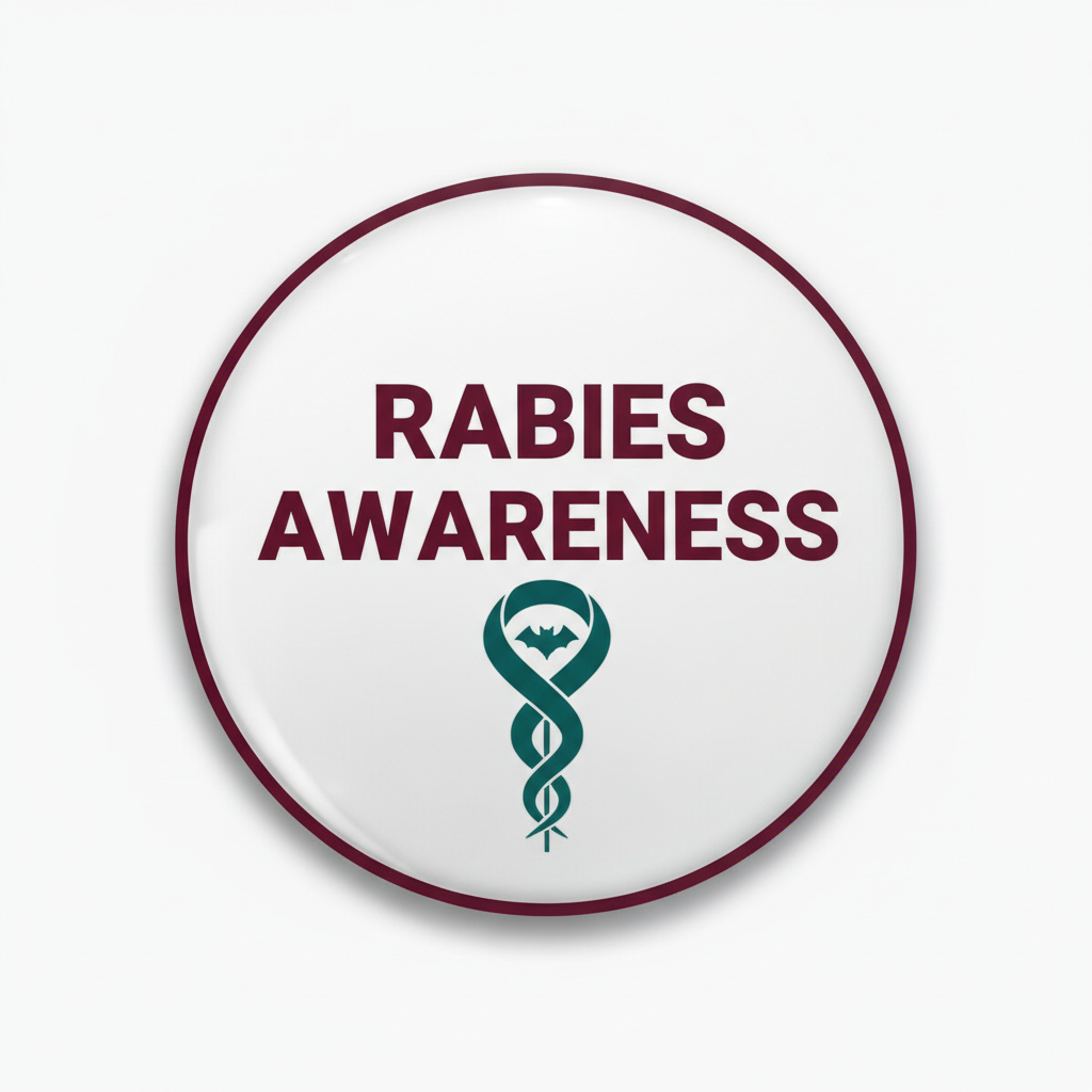 Rabies Pinback 2.25-inch