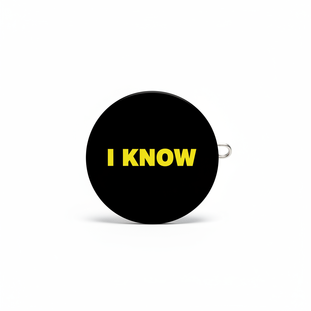 I Love You I Know Pinback 1.25-inch Set of 2