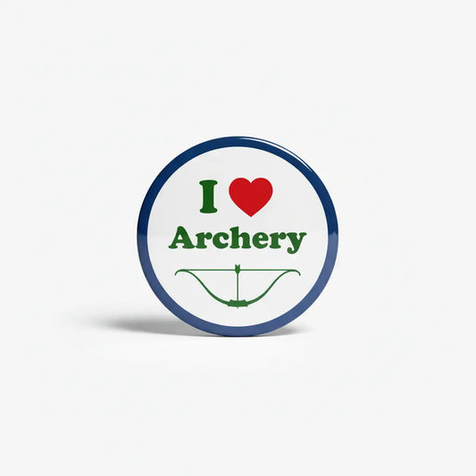 I Love Archery Pinback 2.25-inch - My Pinbacks