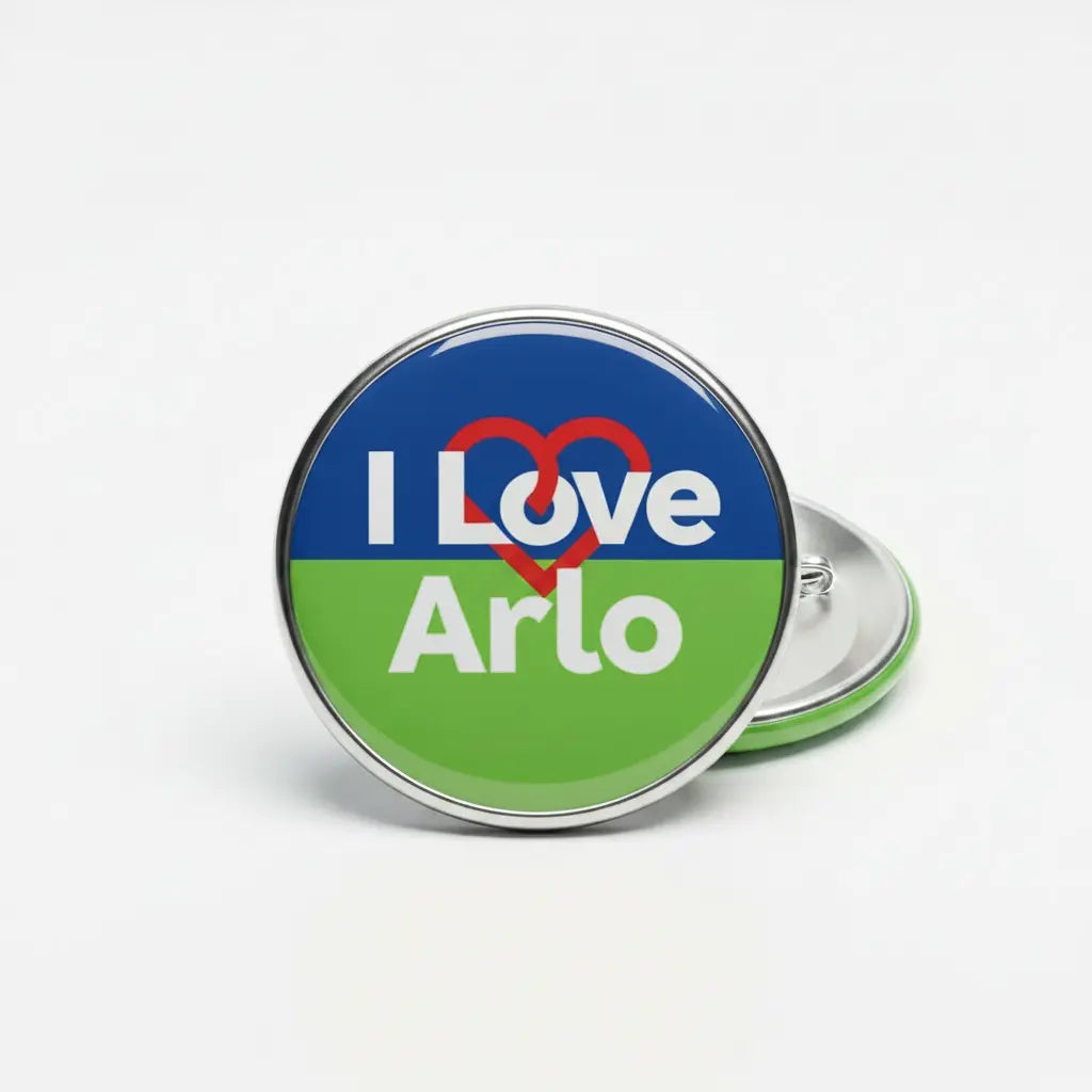 I Love Arlo Pin Button 2.25-inch - mypinbacks.com