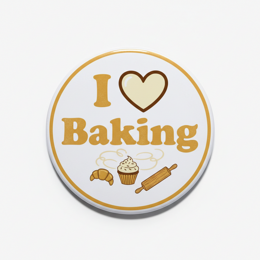 I Love Baking Pinback 2.25-inch