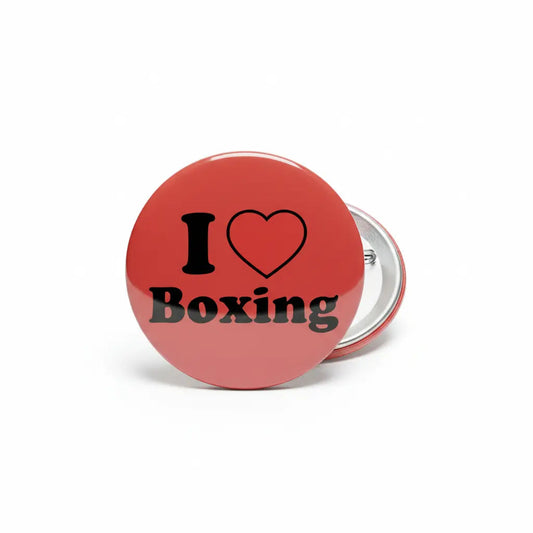 I Love Boxing Pinback 2.25-inch - My Pinbacks
