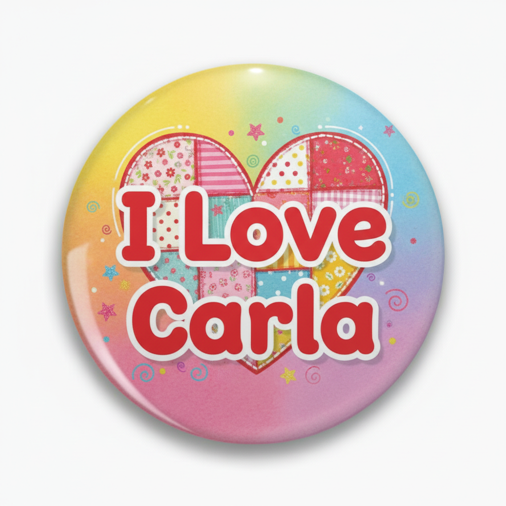 I Love Carla Pinback 2.25-inch
