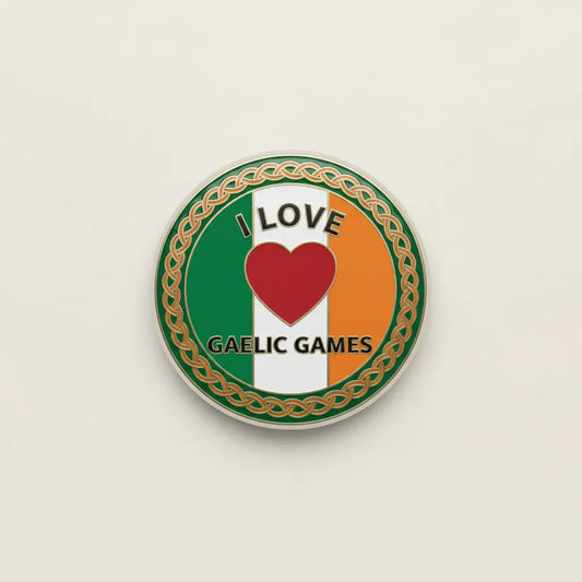 I Love Gaelic Games Pinback 2.25-inch - My Pinbacks