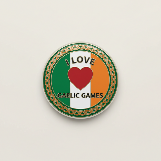 I Love Gaelic Games Pinback 2.25-inch