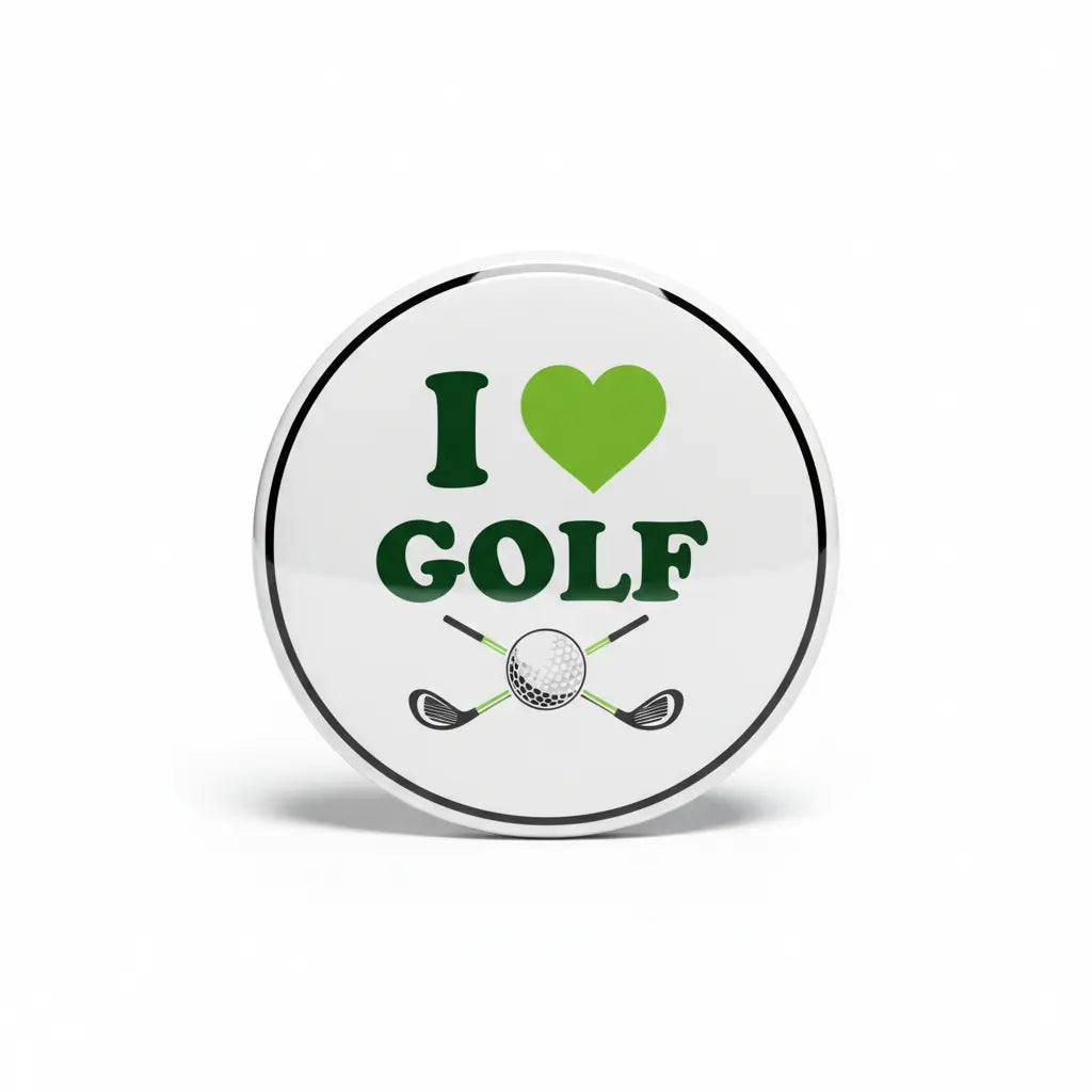 I Love Golf Pin Button 2.25-inch - mypinbacks.com