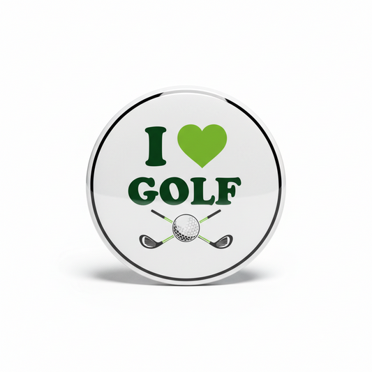I Love Golf Pinback 2.25-inch