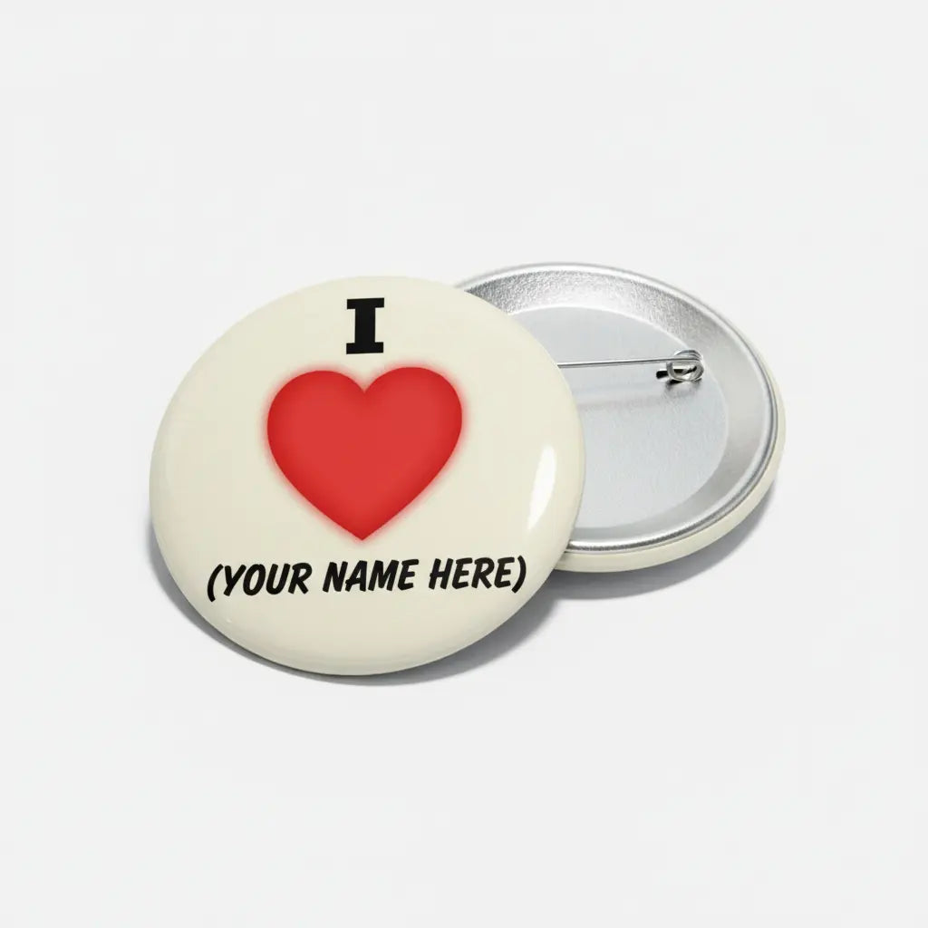 I Love Gymnastics Pinback 2.25-inch - My Pinbacks
