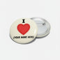 I Love Gymnastics Pinback 2.25-inch - My Pinbacks