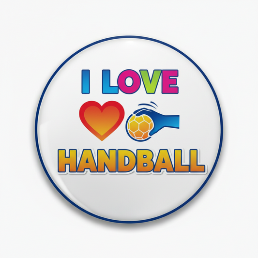 I Love Handball Pinback 2.25-inch