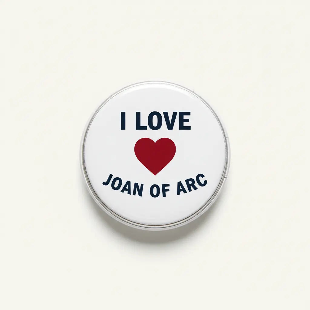 I Love Joan of Arc Pinback 2.25-inch