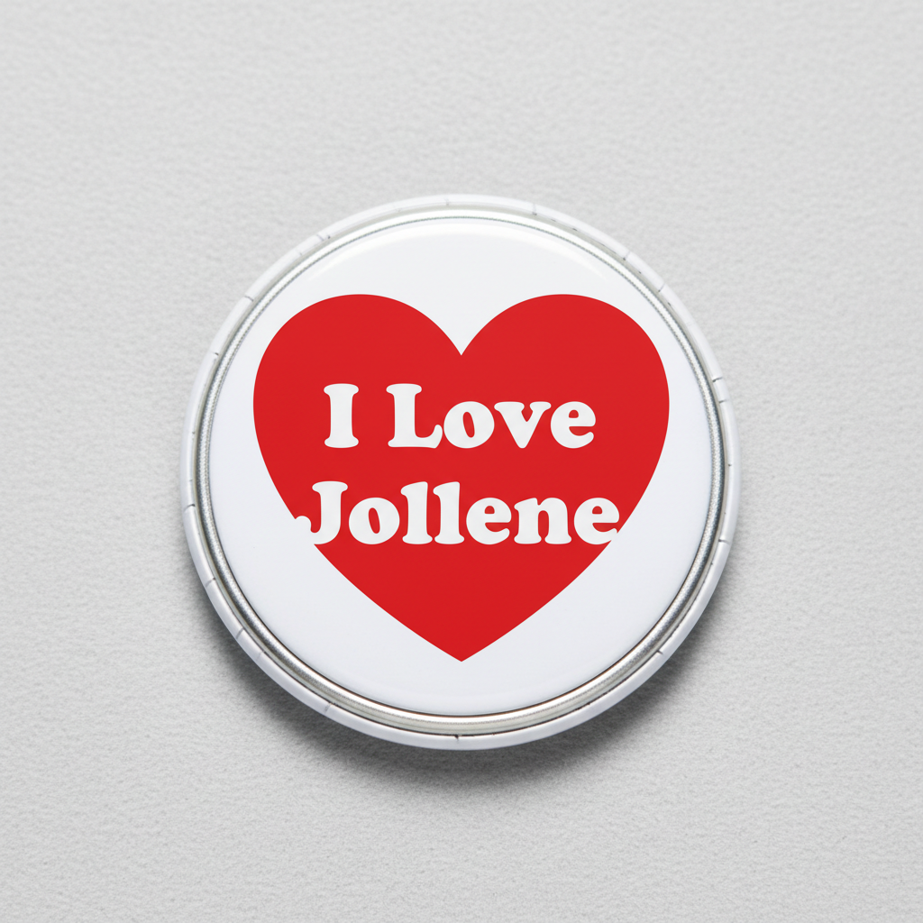 I Love Jollene Pinback 2.25-inch