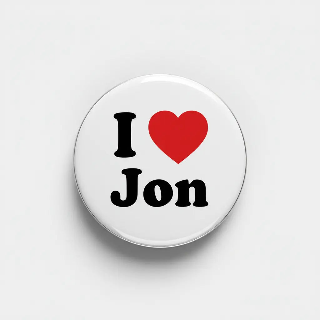 I Love Jon Pinback 2.25-inch - My Pinbacks