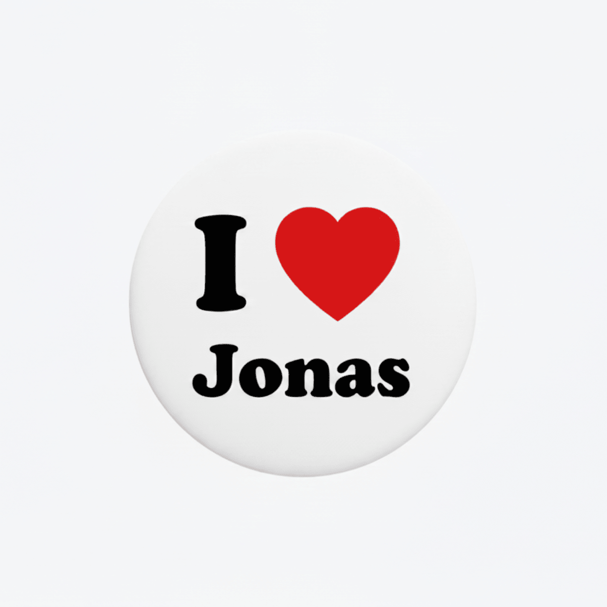I Love Jonas Pinback 2.25-inch - My Pinbacks