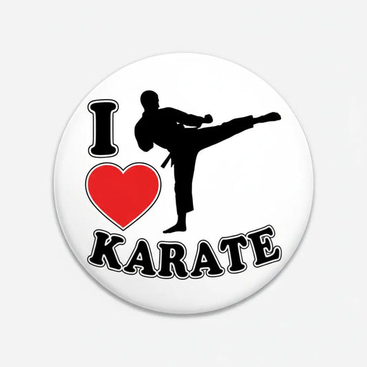 I Love Karate Pinback 2.25-inch - My Pinbacks