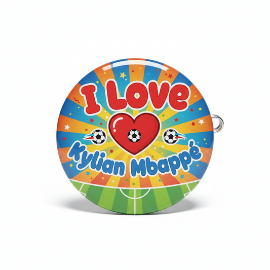 I Love Kylian Mbappé Pinback 2.25-inch