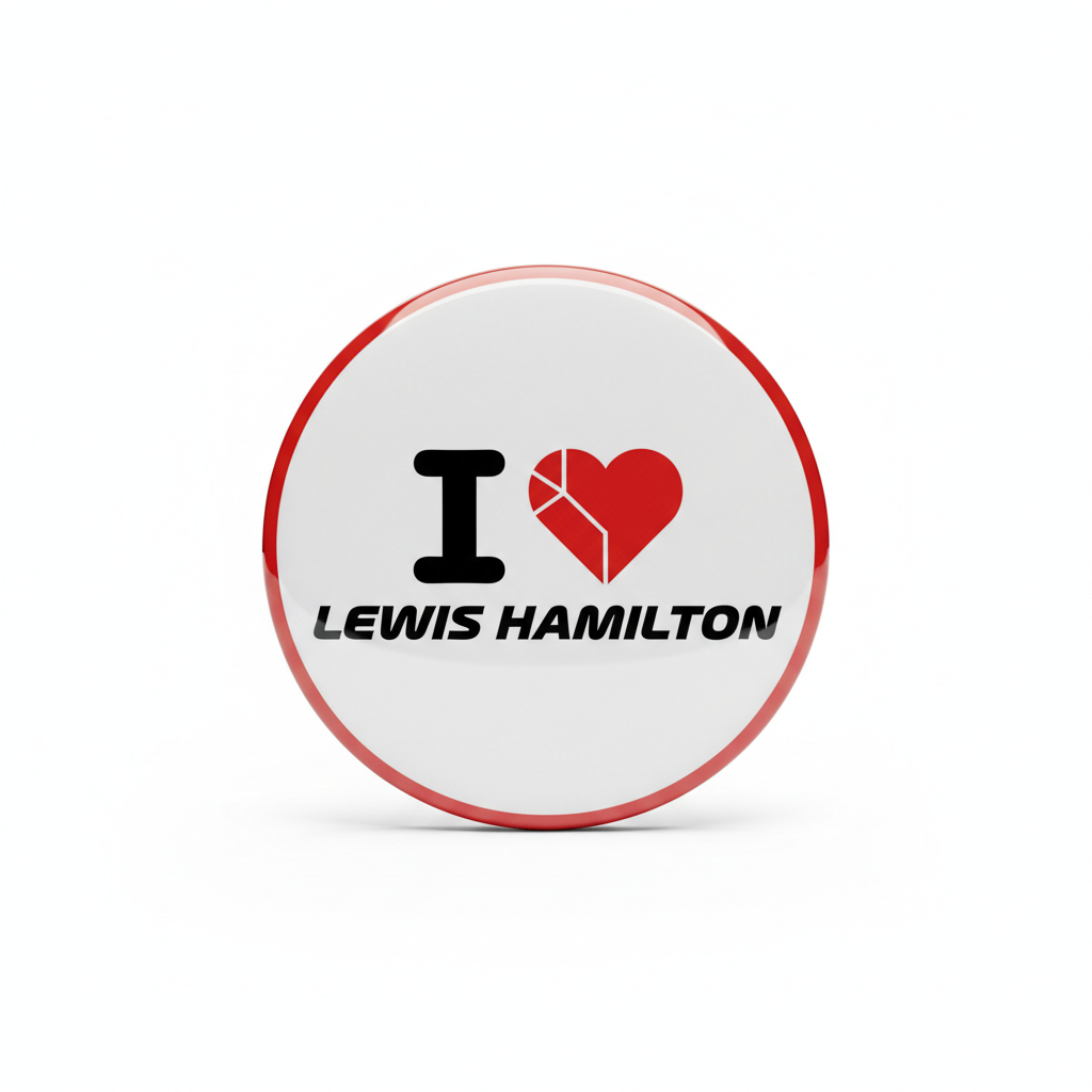 I Love Lewis Hamilton Pinback 2.25-inch