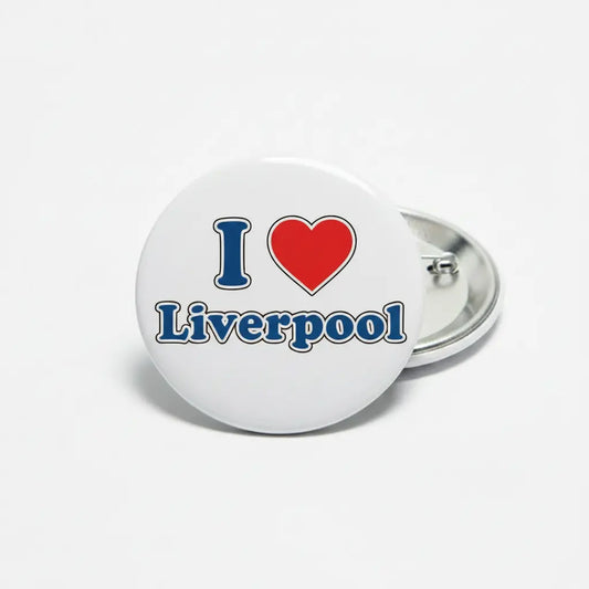 I Love Liverpool Pinback 2.25-inch