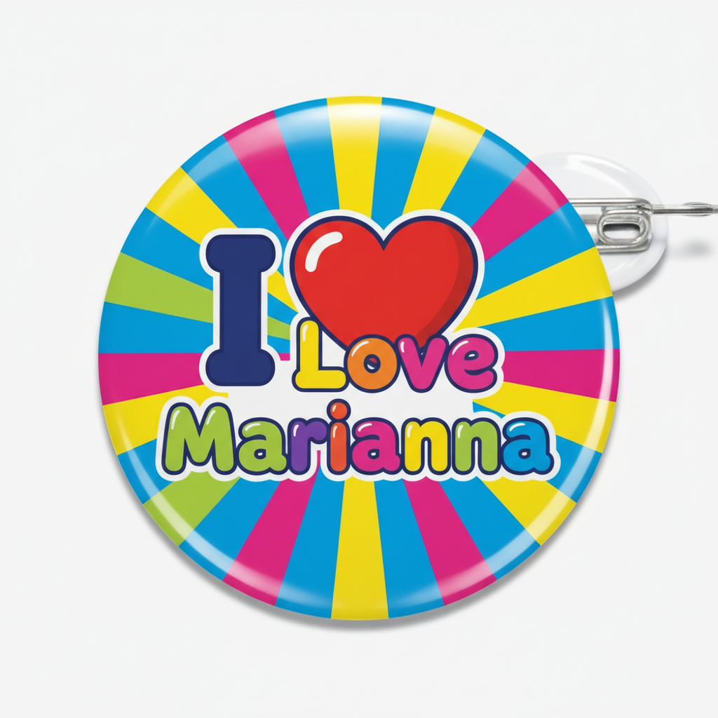 I Love Marianna Pinback 2.25-inch