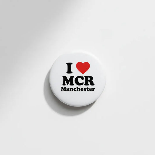 I Love MCR Manchester Pinback 2.25-inch