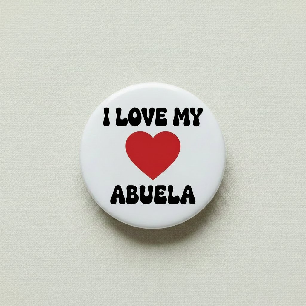 I Love my Abuela - mypinbacks.com