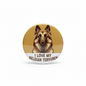 2.25-inch Belgian Tervuren pinback button with dog portrait and love text