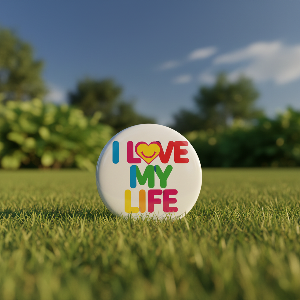 I love my Life Button Pinback 2.25-inch