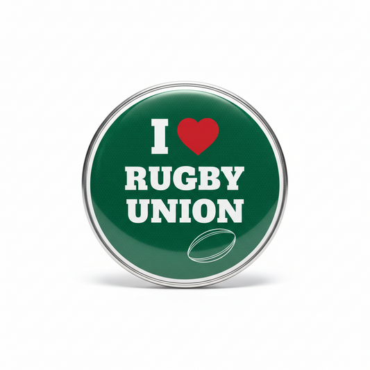 I Love Rugby Union Pinback 2.25-inch