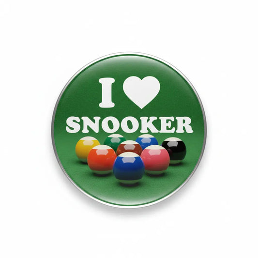 I Love Snooker Pinback 2.25-inch - My Pinbacks