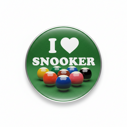I Love Snooker Pinback 2.25-inch