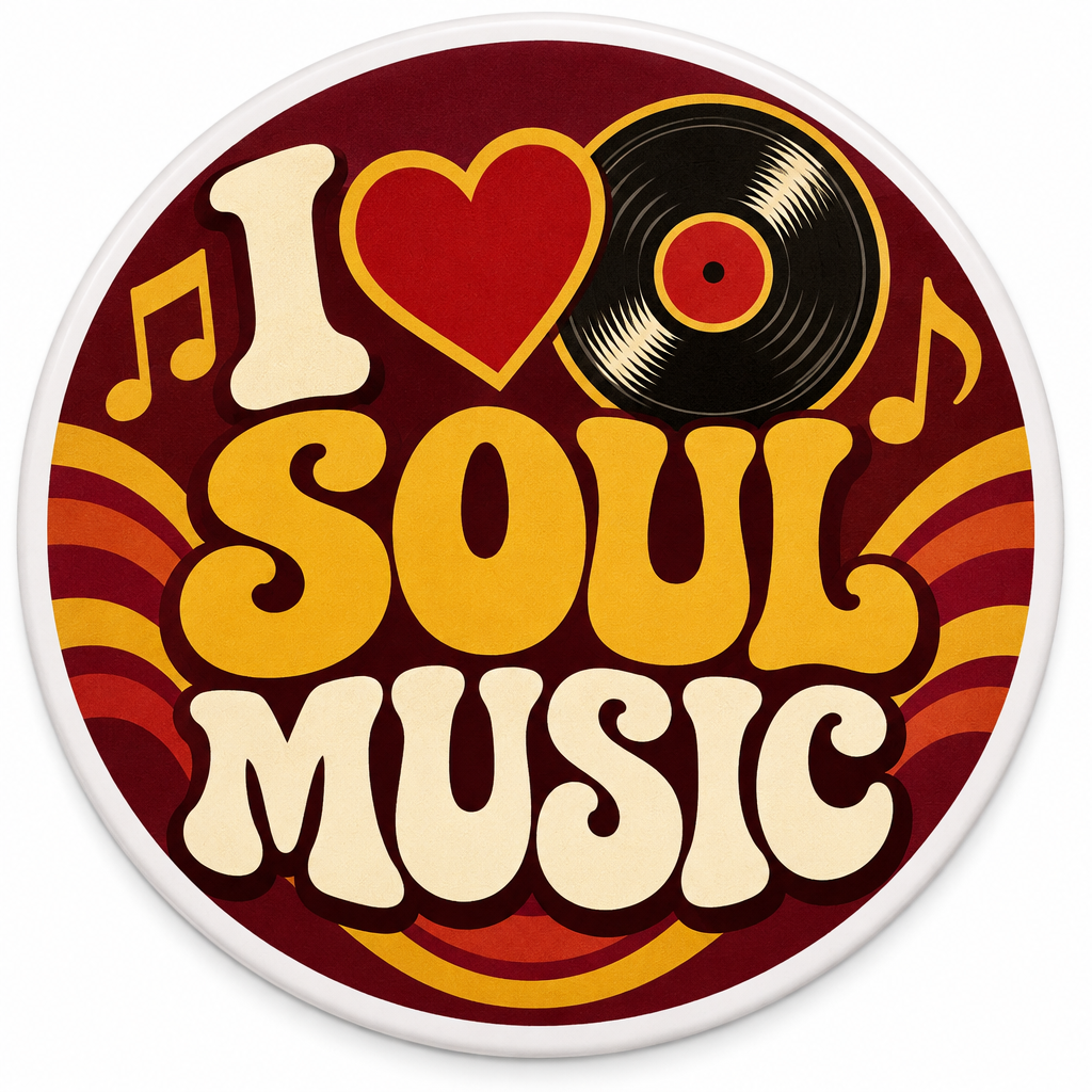 I Love Soul Music Pin Button 2.25-inch