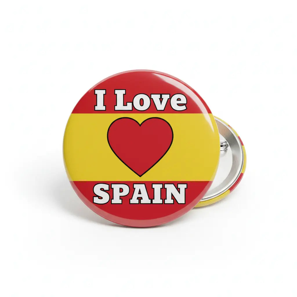 I Love Spain Pinback 2.25-inch