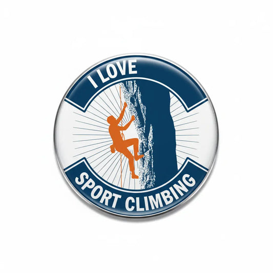 I Love Sport Climbing Pinback 2.25-inch - My Pinbacks