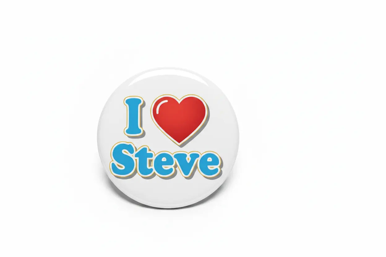 I Love Steve Pinback 2.25-inch