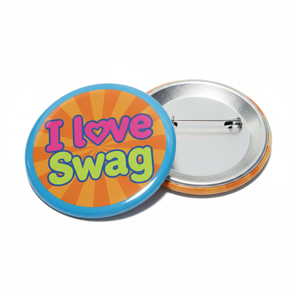 I Love Swag Pinback 2.25-inch