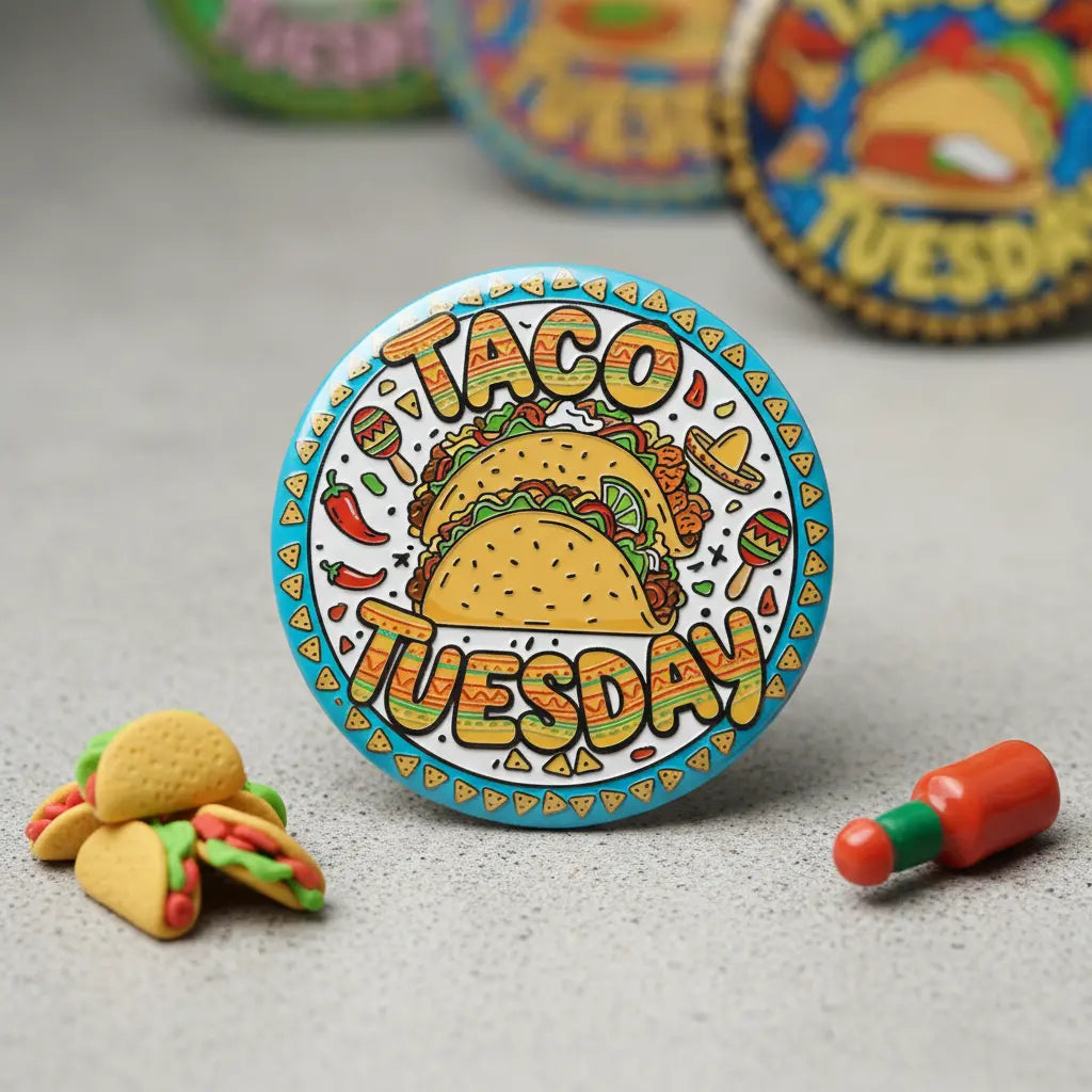 I love Taco Tuesday Pinback 2.25-inch
